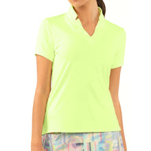 Load image into Gallery viewer, Lucky in Love Chi Chi Women Shortsleeve Golf Shirt - LEMON FROST 718/XL
- 1
