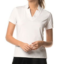 Load image into Gallery viewer, Lucky in Love Chi Chi Women Shortsleeve Golf Shirt - WHITE 110/XL
- 4