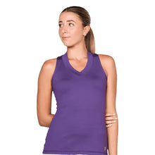 Load image into Gallery viewer, Sofibella UV Colors Racerback Wmns Tennis Tank Top - Plum/XL
- 18