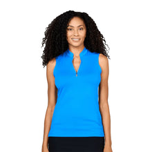 Load image into Gallery viewer, Sofibella Golf Colors Sleeveless Womens Golf Polo - Ocean/2X
- 15