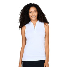 Load image into Gallery viewer, Sofibella Golf Colors Sleeveless Womens Golf Polo - White/2X
- 25