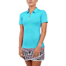 Load image into Gallery viewer, Sofibella Golf Colors Womens SS Golf Polo - Surf/2X
 - 4