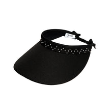 Load image into Gallery viewer, Glove It Crystal Bling Coil Womens Visor - Black
- 1