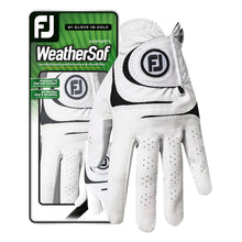 Load image into Gallery viewer, FootJoy WeatherSof White Womens Golf Glove - Left/L
- 1