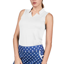 Load image into Gallery viewer, Sofibella Golf Colors Sleeveless Womens Golf Shirt - White/2X
- 7