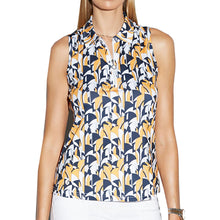 Load image into Gallery viewer, GGBlue Elina Womens Sleeveless Golf Polo - ART DECO 4510/XL
- 1