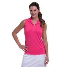 Load image into Gallery viewer, EP New York Convertible Mock Zip Womens Golf Polo - FRUIT PNCH 6076/XL
- 7
