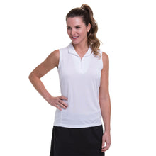 Load image into Gallery viewer, EP New York Convertible Mock Zip Womens Golf Polo - WHITE 100/XL
- 13