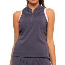 Load image into Gallery viewer, Lucky in Love My Favorite Zip Womens Golf Tank Top - CONCORD 502/XL
 - 3