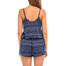 Load image into Gallery viewer, Lucky Brand Tribal Burnout Nvy Wmn Swimsuit Romper
- 2