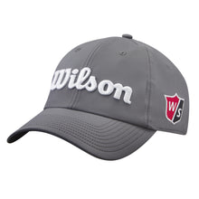 Load image into Gallery viewer, Wilson Pro Tour Mens Golf Hat - Grey/White
- 5