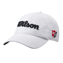 Load image into Gallery viewer, Wilson Pro Tour Mens Golf Hat - White/Black
- 12