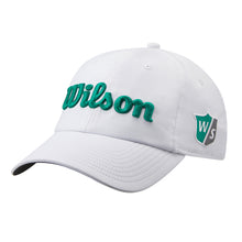 Load image into Gallery viewer, Wilson Pro Tour Mens Golf Hat - White/Green
- 14