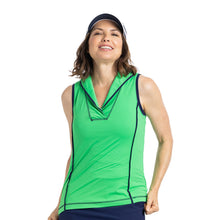 Load image into Gallery viewer, Kinona Roll to the Hole Women Sleeveless Golf Polo - KELLY GREEN 831/L
- 1