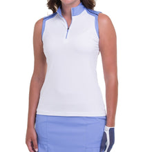 Load image into Gallery viewer, EP NY Zip Mock White Multi Womens SL Golf Polo - WHITE MULTI 113/XL
- 1