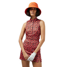 Load image into Gallery viewer, J. Lindeberg Dena Printed Womens SL Golf Polo - FADED ROSE I170/L
- 2