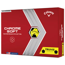Load image into Gallery viewer, Callaway Chrome Soft Truvis Golf Balls - Dozen - Yellow/Blk
- 4