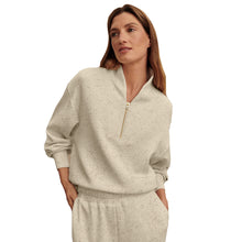 Load image into Gallery viewer, Varley Davidson Womens Half Zip Sweatshirt - Ivry Marl Fleck/L
- 10