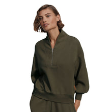 Load image into Gallery viewer, Varley Davidson Womens Half Zip Sweatshirt - Olive Marl/L
- 6