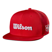 Load image into Gallery viewer, Wilson Tour Flat Brim Mens Golf Hat - Red/One Size
- 4
