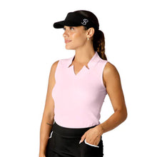 Load image into Gallery viewer, Sofibella Golf Colors Sleeveless Womens Golf Shrt - Cotton Candy/2X
- 4