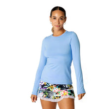 Load image into Gallery viewer, Sofibella UV Colors Womens LS Tennis Shirt - Periwinkle/2X
- 23
