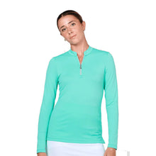 Load image into Gallery viewer, Sofibella Womens 1/4 Zip Golf Shirt - Mint/2X
- 11
