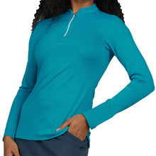 Load image into Gallery viewer, Sofibella Womens 1/4 Zip Golf Shirt - Surfer/2X
- 4