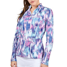 Load image into Gallery viewer, Sofibella Long Sleeve UV Feather Wmns Golf 1/4 Zip - Vibes/XL
- 29