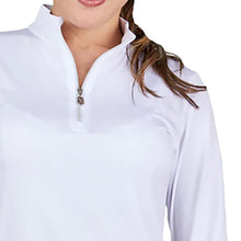 Load image into Gallery viewer, Sofibella Long Sleeve UV Feather Wmns Golf 1/4 Zip
- 32