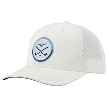 Load image into Gallery viewer, Mizuno Crossed Clubs Meshback Golf Hat - White/One Size
- 6