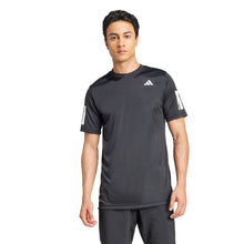 Load image into Gallery viewer, Adidas Club 3 Stripes Mens Tennis Shirt 1 - Black/XXL
- 8
