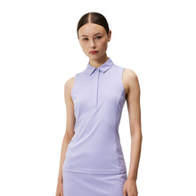 Load image into Gallery viewer, J. Lindeberg Dena Womens SLav Sleeveless Golf Polo - SWT LAVNDR Q066/L
- 1