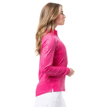 Load image into Gallery viewer, SanSoleil Solshine Foil Prnt Mock Wmn LS Sun Shirt
- 4