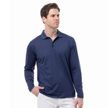 Load image into Gallery viewer, SanSoleil Soltek Ice Mens Long Sleeve Golf Polo - Ink Melange/L
- 1