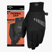 Load image into Gallery viewer, Callaway Thermal Grip Pair Black Mens Gloves - Pair Cadet/L
- 2