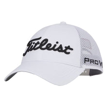 Load image into Gallery viewer, Titleist Tour Performance Mesh Mens Golf Hat 24 - WHITE/BLACK 110/One Size
- 6