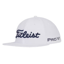 Load image into Gallery viewer, Titleist Tour Elite Flat Bill Mens Golf Hat - White/Navy/One Size
- 8