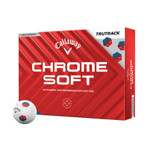 Load image into Gallery viewer, Callaway Chrome Soft TruTrack Golf Balls - Dozen - Blue/Red
- 1