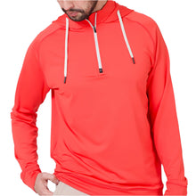 Load image into Gallery viewer, Swannies Vandyke Mens Quarterzip Golf Hoodie - Red/XL
- 1