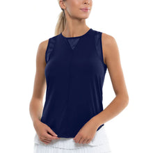 Load image into Gallery viewer, Lucky In Love Chill Out Womens Tennis Tank - Midnight/XL
- 7