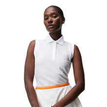 Load image into Gallery viewer, J. Lindeberg Lale Sleeveless Womens Golf Polo - WHITE 0000/L
- 1