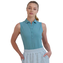 Load image into Gallery viewer, Fairway and Greene Charlotte SL Womens Golf Polo - Mineral/L
- 4