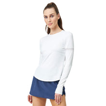 Load image into Gallery viewer, Lija Elite Pacer Long Sleeve Womens Tennis Shirt - White/L
- 3