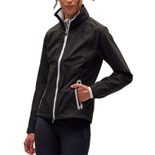 Load image into Gallery viewer, Zero Restriction Olivia Hooded Womens Rain Jacket - Blk/Metalc Slvr/XL
- 1