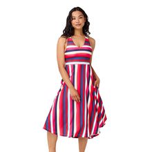 Load image into Gallery viewer, Krimson Klover Piper Womens Dress 25 - Indigo Red Strp/L
- 5
