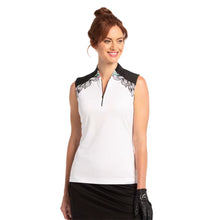 Load image into Gallery viewer, EP New York Tropical Womens Sleeveless Golf Polo - White/L
- 1