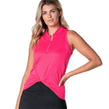 Load image into Gallery viewer, Lucky In Love Twist It Up Sleeveless Womens Golf P - Shocking Pink/L
- 1