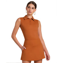 Load image into Gallery viewer, Rhone Course to Court Sleeveless Wmns Golf Polo 1 - Copper Rust/L
- 3