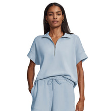 Load image into Gallery viewer, Varley Ritchie Short Sleeve Womens Sweater - Cashmere Blue/L
 - 3
